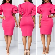 Special Offers GuyuEra New African Fashion Ruffled Red Slim Dress European and American Fashion Evening Dress Special Offers GuyuEra New African Fashion Ruffled Red Slim Dress European and American Fashion Evening Dress