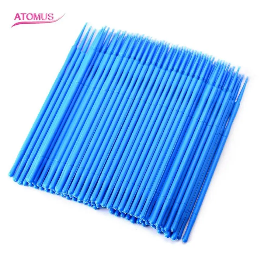 

ATOMUS 100pcs Permanent Makeup Cotton Pointed Swab Cure Health Makeup Stick Tattoo Accessories Blue pink 2U914