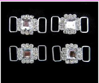 

Tangpan 20pcs Mini Fashion Rhinestone Bikini Connector Swimwear Bra Thong G-string Connector Bag Shoes Chain Buckles