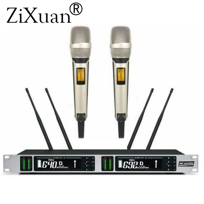 

New skm-9000 KTV Stage Performance Wireless 2 Handheld Vocal Microphone System
