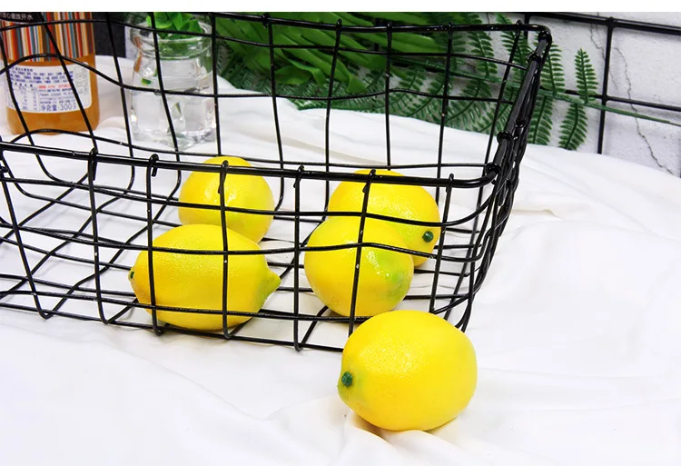 Желтый и зеленый цвета моделирование лимон поддельные фрукты модель DIY украшения Свадебная вечеринка дома подходит для съемки фото фон