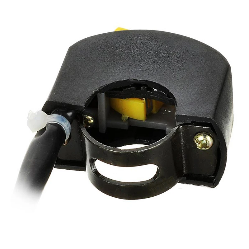 Motocicleta 7/8 pulgadas Universal manillar interruptor de montaje DC 12 V para moto luz antiniebla cabeza Sistema eléctrico amarillo Motocicleta 7/8 pulgadas Universal manillar interruptor de montaje DC 12 V para moto luz antiniebla cabeza Sistema eléctrico amarillo
