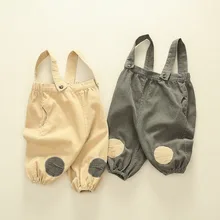 Лидер продаж, вельветовый комбинезон для девочек и мальчиков, осенние длинные штаны для детей 1-6 лет