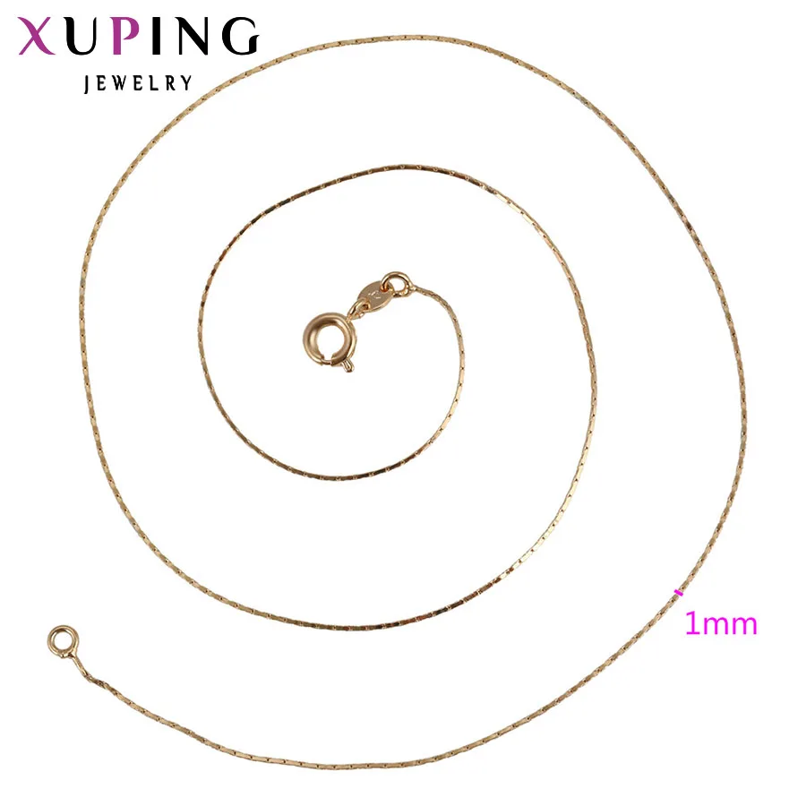 Xuping модное ожерелье, дизайн, большое длинное ожерелье, позолоченное ожерелье, Женская цепочка, ювелирное изделие,, подарок 42555