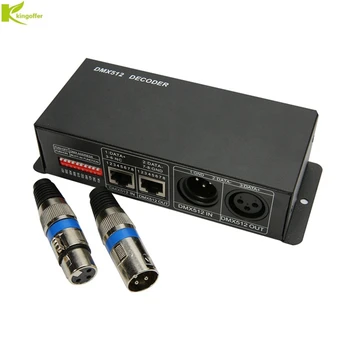 

High Quality 4CH DC12V-24V RGBW DMX 512 Decoder Led Controller, RGB LED Control DMX512 Decoder 4 Channel * 8A
