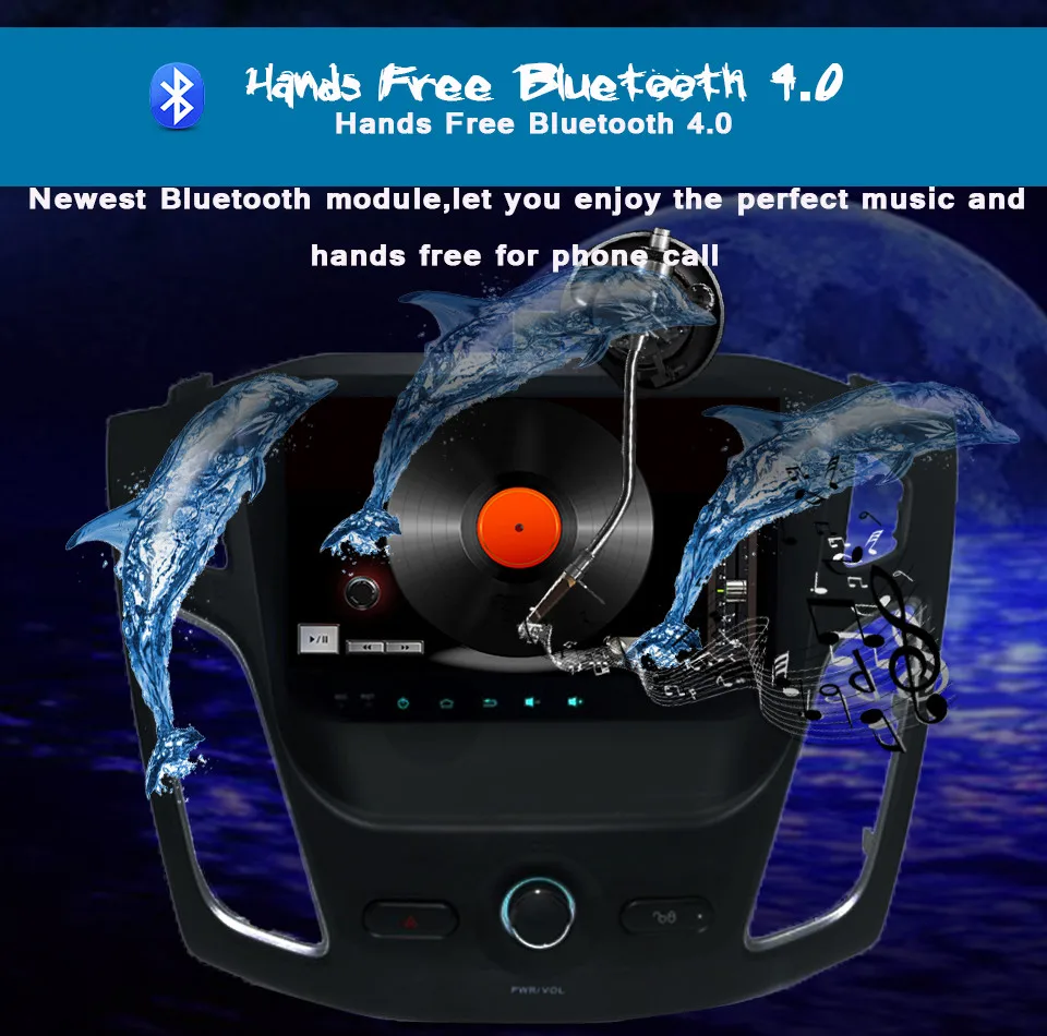 Cheap 2Din Car DVD For Ford Focus 2012 2013 2014 GPS Navigation Radio FM Bluetooth multimedia video Player Android 9.0 4+64 Head unit 3