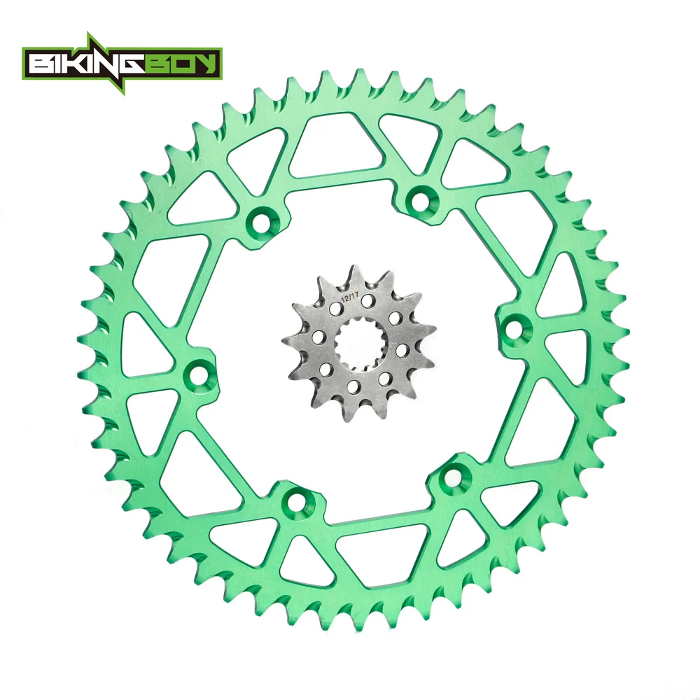 

BIKINGBOY Front 13T Rear 48T-52T Sprocket for Kawasaki KX 250 KX 250 1994-2008 94 95 96 87 98 99 01 02 03 04 05 06 07 08