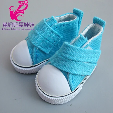 Color choosed 5cm Canvas Sneaker For 1/4 BJD Doll Mini Toy Shoes Bjd Shoes for Russian diy fabric Doll shoes 14