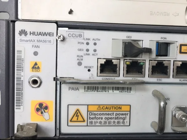

original Hua wei MA5616 with control board CCUB and DC power board PDIA