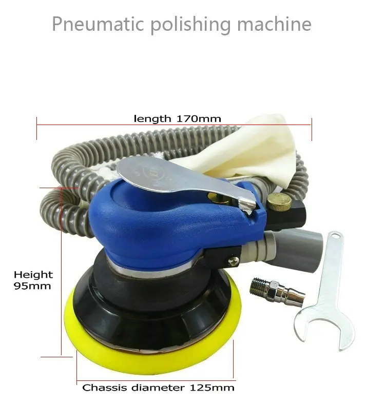 5 дюймов Высокое качество Пневматическая шлифовальная машина, пневматическая шлифовальная машина, восковая машина, пневматическая шлифовальная машина