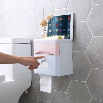 

Wall-Mounted Bathroom Tissue Dispenser Tissue Box for Multifold Paper Towels Tissue Storage Box Drawer Bathroom Product