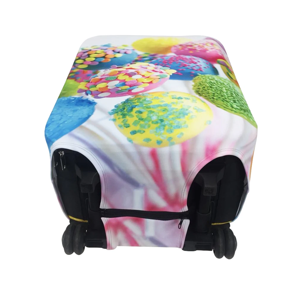 Case For Suitcases Cover Case Suitcase Luggage Protective Covers Travel Accessories 3D Colorful Lollipops Zipper Suit 18-32 Inch
