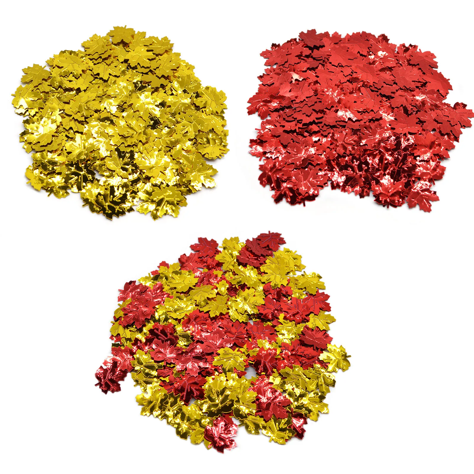 1 упаковка, конфетти в форме красных/золотых осенних листьев для дома, свадебного стола, свадебные украшения, вечерние принадлежности