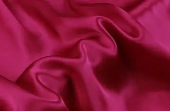 

Howmay 100% pure silk fabric satin 16.5m/m 114cm 45" purple red 03# color for scarf women's dress bedding sheet pillowcase