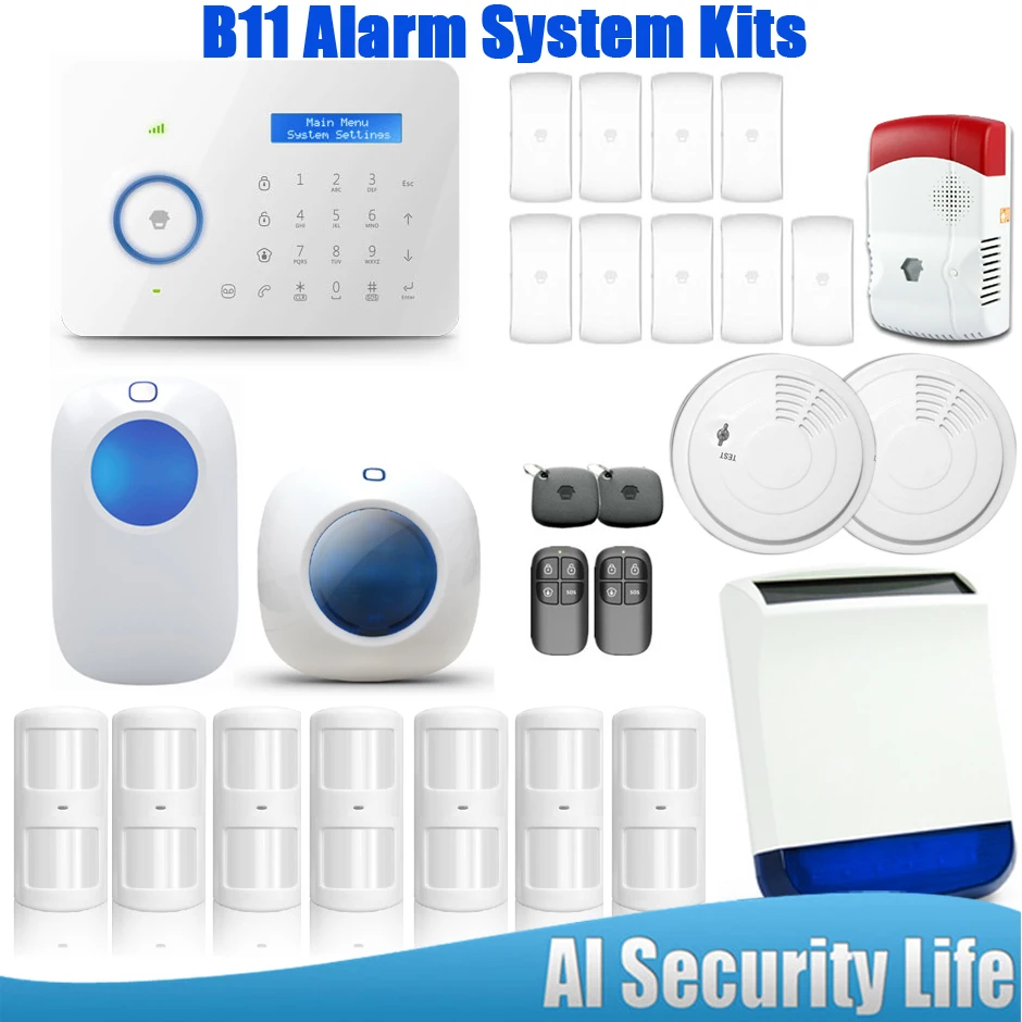 DIYKIT Горячий продавать Chuango B11 Двойная сеть ТФОП и GSM Охранная Безопасности P610kit|system