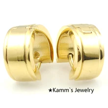 Новинка Brincos мужские серьги золотого цвета 316L ювелирные изделия из нержавеющей стали brincos de ouro brincos argola KE439