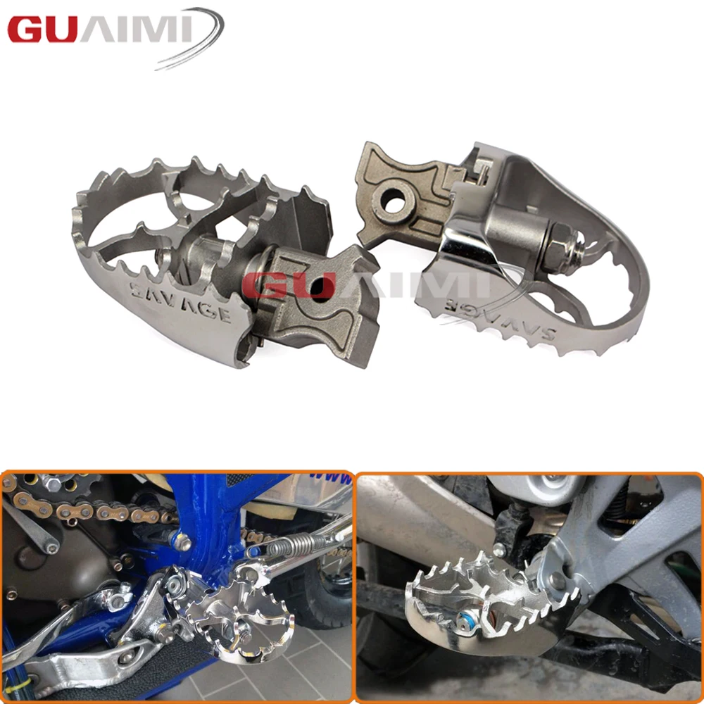 Для KTM 690 DUCK 2012 2013 2014 2015 2016 2017 мотоциклетные широкие эндуро подножки Регулируемый