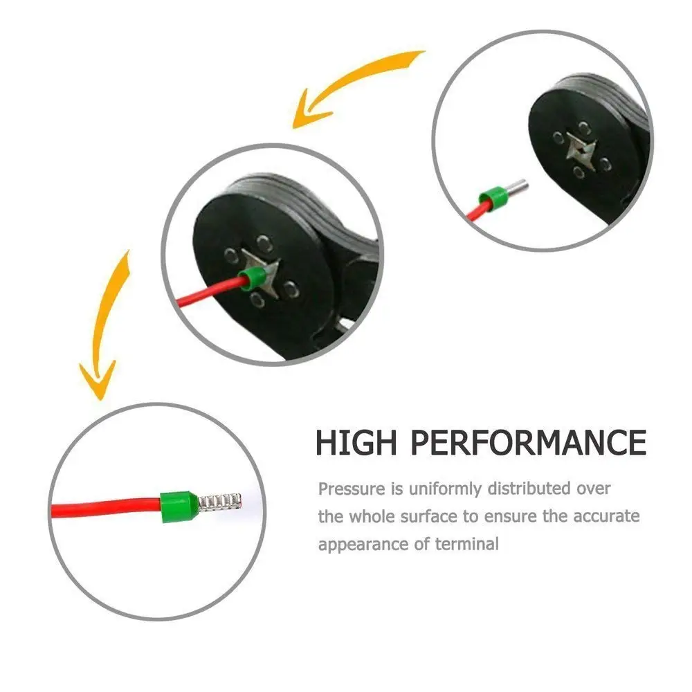 Саморегулирующиеся обжимные плоскогубцы+ обжимные клеммы комплекты AWG24-10 жильный кабель трубки терминалы обжимные плоскогубцы многофункциональный ручной инструмент