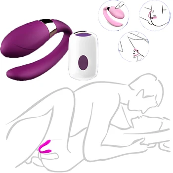 

Sex Wireless We Share Vibe Remote Control Dildo G Spot Vibrator Clitoris Stimulator Double Vibrators for Women Toys for Adult