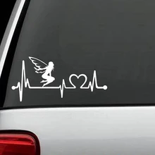 

Fairy Heartbeat Monitor Decal Sticker Car Truck Surface Art Painting Car Stickers Vinyl Decor Decals