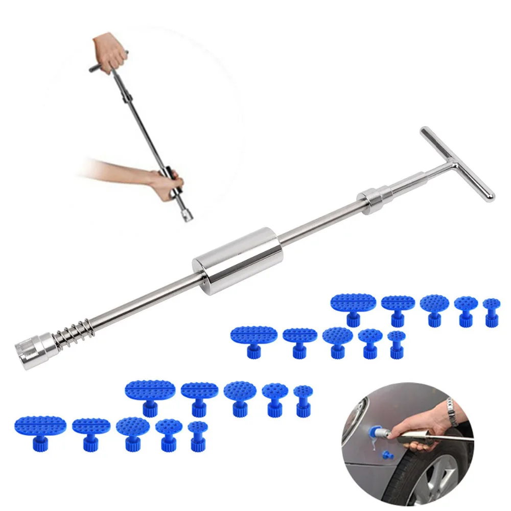 Dent Puller Slide Hammer Reverse Hammer 20pcs Glue Tabs Fungi Suction