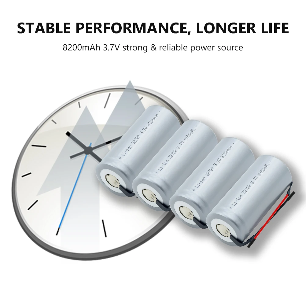 3 7 V 8200 мА/ч Перезаряжаемые 32700 литий разрядки высокий ток + DIY Linie Батарея