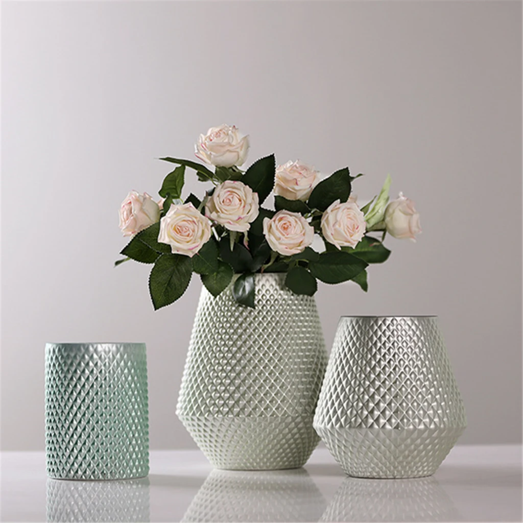 

Large Silver Glass Vase Table Centrepiece Decorative Flower Display Stand