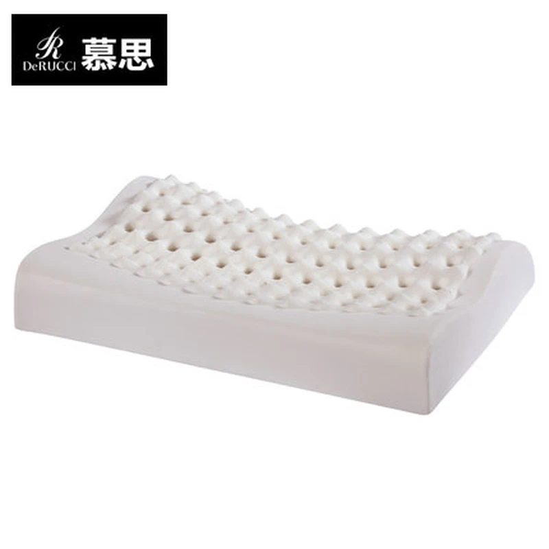 DeRUCCI Latex Pillow Massage Neck For Lady Good Sleep Cervical Health