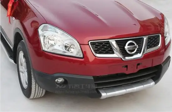 Для Nissan Qashqai J10 ABS Хром Передний + Задний бампер протектор защита