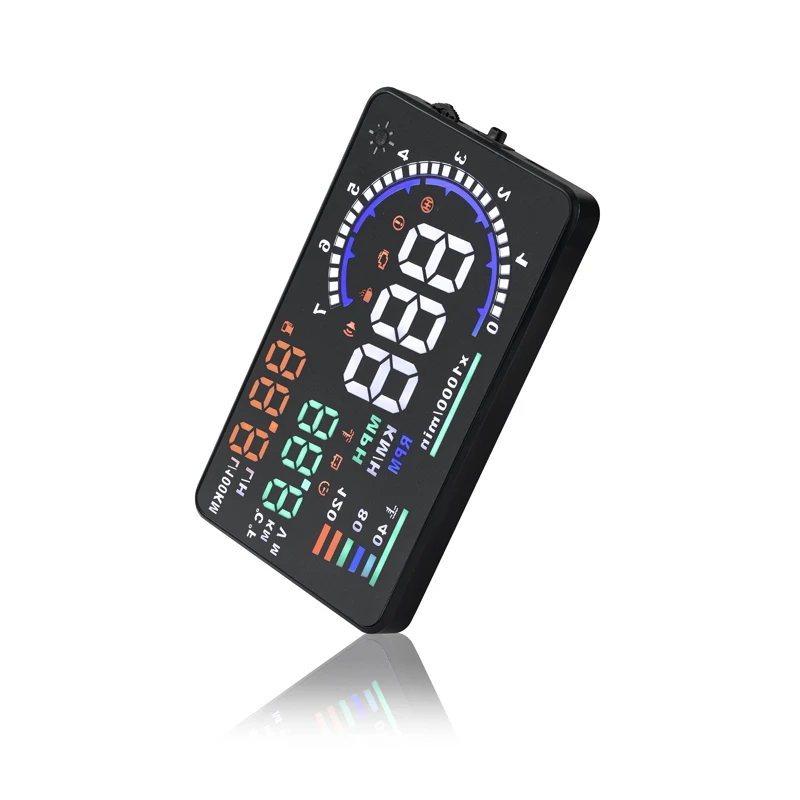 Автомобильный проектор JUEFAN A8 HUD Plug and play ODB II скоростной сигнализация на усталость