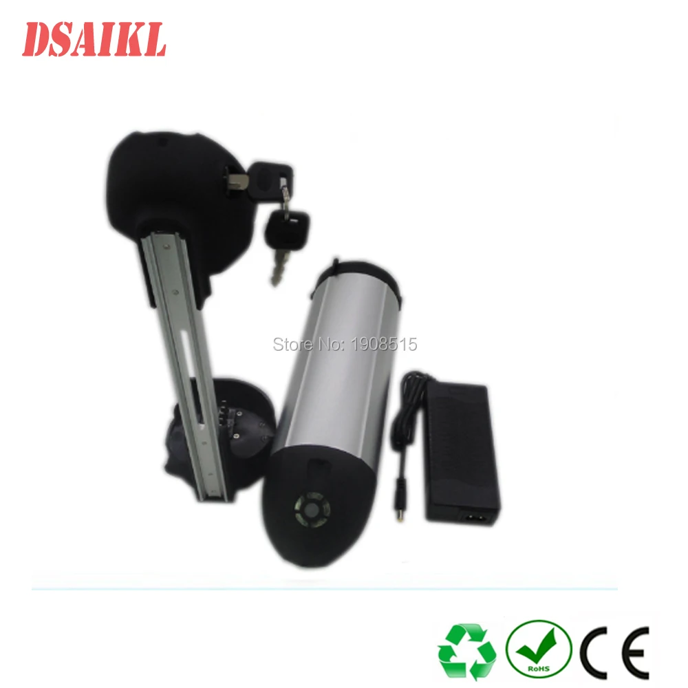 Perfect Side release bottle battery pack 36V 7Ah 8Ah 9Ah 10.4Ah 11.6Ah 12.8Ah 14Ah 15Ah 16Ah 17.5Ah with charger and built-in BMS 4