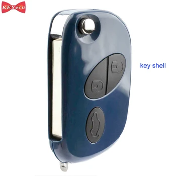 

KEYECU for Maserati Quattroporte GranTurismo 2005-2011 Remote Key Shell Case Fob Housing Cover 3 Button for FCC RX2TRF937
