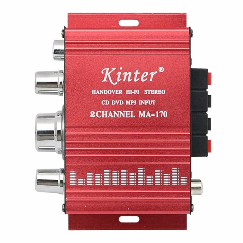 Автомобильный Стайлинг усилитель MP3 MP4 CD DC 12V 2A Mini Stereo Hi Fi RCA Цифровой автомобиль