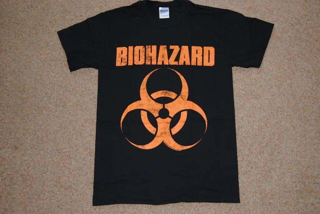 

BIOHAZARD DISTRESSED LOGO T SHIRT SMALL NEW OFFICIAL URBAN DISCIPLINE MATA LEAO