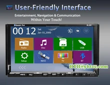 7 inch Car PC font b Tablet b font Universal Double 2 Din GPS Navi CD