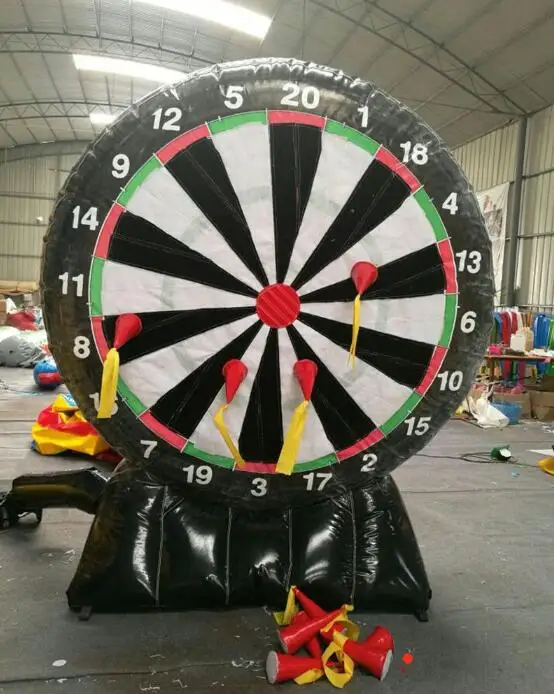 New Inflatable Game 2.4M Giant Inflatable Dart Board with Blowerboard