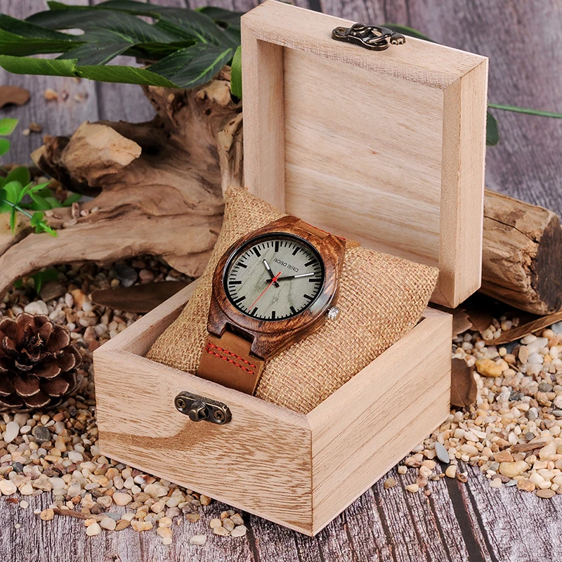 Bobo Vogel Hout Horloge Mannen Relogio Masculino Speciaal Ontwerp