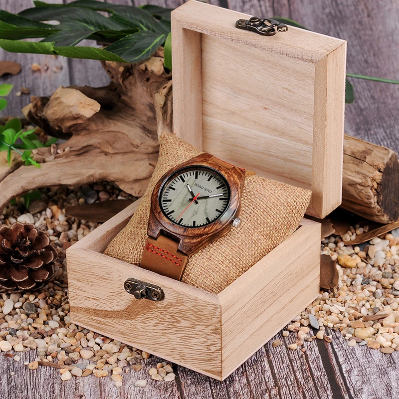 Часы BOBO BIRD Wood мужские часы специального дизайна кварцевые в деревянной