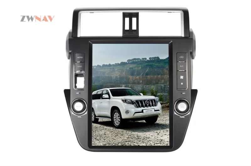 Discount ZWNVA Tesla style Screen Newest Android 6.0 64+2GB Car No DVD Player GPS Navigation For TOYOTA Land Cruiser Prado 150 2014+ 4 Discount ZWNVA Tesla style Screen Newest Android 6.0 64+2GB Car No DVD Player GPS Navigation For TOYOTA Land Cruiser Prado 150 2014+ 4
