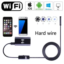 WIFI Hard wire Endoscope Camera 8mm lens 1M 1 5M 2M 3 5M 5M 10M wire