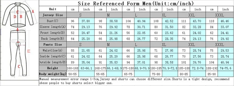 Cycling Long Suit 8 size