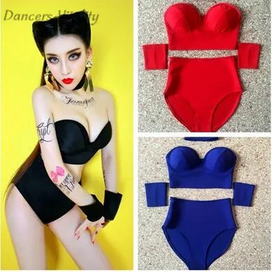 

Bodysuit Bar DS Jazz Dance Costumes DJ Female Singer Dress Up Europe and the United States Dance Bodysuit Nightclub sexy costume
