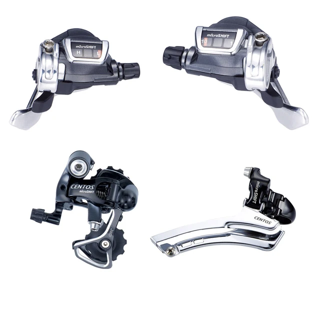 Cheap microSHIFT CENTOS Set TS83-10 Bicycle Shifters 10 Speed City  Front Rear Derailleur Bike Groupset Compatible for Shimano