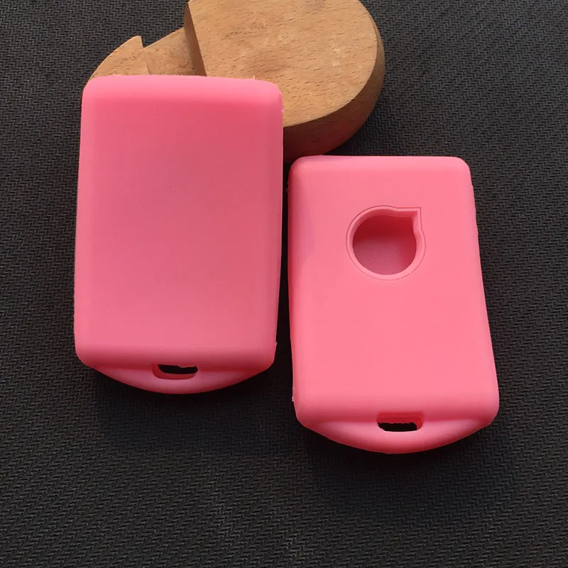 ZAD силиконовый резиновый чехол для автомобильных ключей, защитный чехол для VOLVO xc90 s60 s90 cx70 v60 vx90, автомобильные аксессуары - Название цвета: Розовый