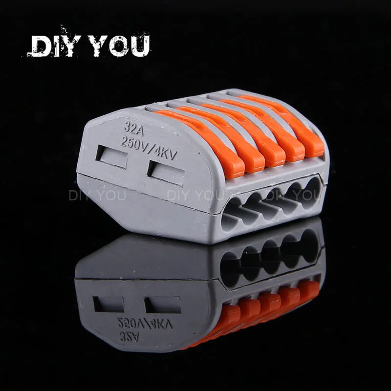 

30/50/100 pcs/lot mini fast wire Connectors Universal Compact Wiring Connector push-in Terminal Block PCT-215/DIY YOU 222-415