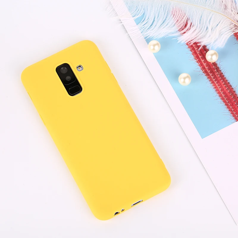 Чехлы для Samsung Galaxy A7 J4 J6 плюс J8 A6 A8 S9 S8 Plus Note 9 8 A3 A5 A7 J3 J5 J7 S7 мягкая Macaron Цвет крышка