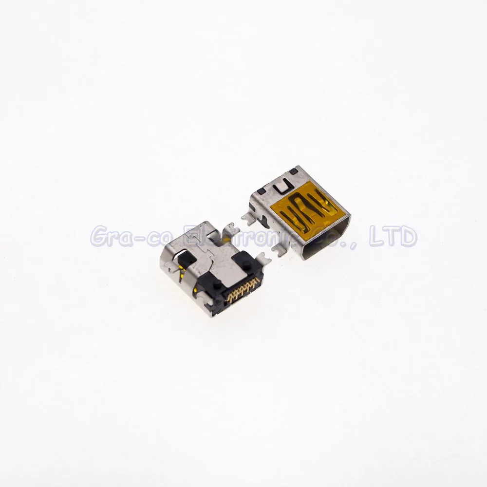 100 шт. позолоченный контактный мини usb 10PIN гнездо V3 порт для передачи данных Philips SMD