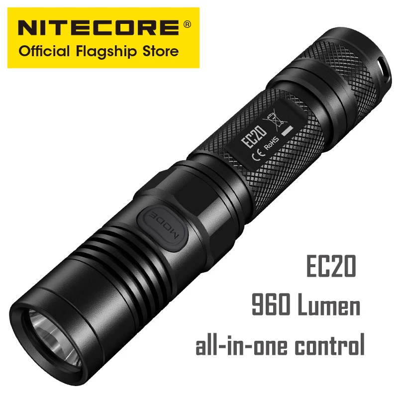 

NITECORE EC20 strong light long-range outdoor waterproof portable 18650 lithium battery flashlight
