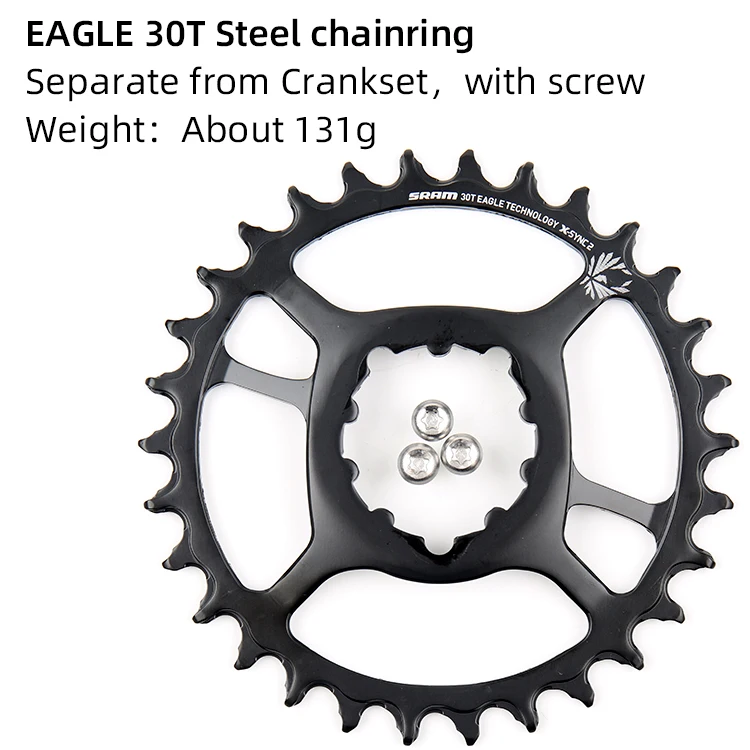 SRAM 12 S 12 speed NX SX EAGLE Chainring 30T 32T 34T стальная цепь колеса отдельно от шатуны 6 мм 3 мм смещение BOOST - Цвет: 30T 6mm offset