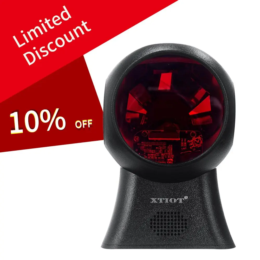 XT7120 RS232/USB مسطحة 20 خطوط سطح المكتب احادي 1D الليزر عرض الباركود ماسحة لسوبر ماركت